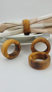 Natural Wooden Napkin Ring Crafted From Premium Wood Offering Eco Friendly Dining Style And Sustainable <b>Table</b> Presentation - Product Image 5