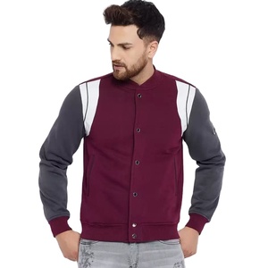 Vestes universitaires en laine pour hommes sur mesure, vente en gros, vente de vestes universitaires de baseball OEM, vente de vêtements pour hommes avec travail de panneaux - Product Image 1