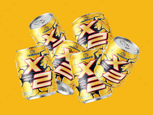 Boisson énergisante Tribeco X2 250ml, canette jaune, boisson gazeuse - Product Image 3