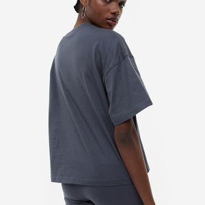 Crew Neck Basic Lady <b>White</b> Pure Color Short Sleeve <b>Tee</b> Heavy Cotton High Quality Casual 10pcs - Product Image 4