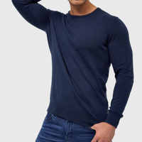 Sweat-shirt à col rond en molleton épais, coupe classique, streetwear d'hiver avec impression numérique et broderie, polyester/coton