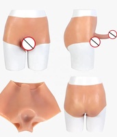 Los pantalones consoladores realistas de silicona sólida más vendidos para hombres y mujeres, ropa interior sexual para adultos con consolador, Juguetes sexuales en la India