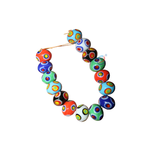 EXCEL EXPORTS Cuentas de Vidrio Multicolor para Bisutería, 12×18mm |   Cuentas Decorativas para Pulseras, Pendientes, Suministros para Manualidades |   Cadena de 8 Pulgadas - Product Image 1