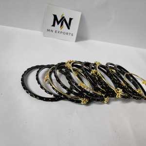 ชุดกำไลแบบดั้งเดิมสำหรับผู้หญิง กำไลแก้วแบบแคชเมียร์สุดหรูสำหรับงานแต่งงาน งานเลี้ยง และแฟชั่นเครื่องประดับแก้ว - Product Image 4