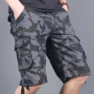Shorts Cargo Homme Personnalisés en Toile 100% Solide, Coupe Décontractée, Coupe-Vent, Taille Haute avec Cordon de Serrage, Fabrication Pakistanaise, Vente Chaude, OEM - Product Image 1