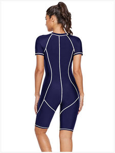 Nouvelle combinaison de plongée en néoprène pour homme, 3 mm, manches courtes, fermeture éclair sur le devant, col en V, grande taille, imperméable - Product Image 2