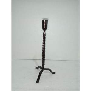 Support de bougie conique moderne en fer noir, minimaliste, à tête unique, pour décoration de mariage, centre de table - Product Image 3