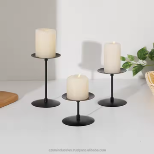 Bougeoir en fer bougeoir bougeoir bougeoir pour la décoration de la maison pour les bougies parfumées - Product Image 3