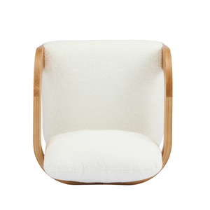 Chaises de salle à manger modernes en teck massif de haute qualité avec finition naturelle et rembourrage pour l'ameublement de la maison - Product Image 4