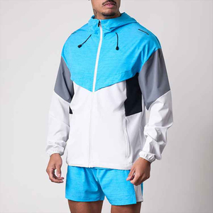 Survêtement coupe-vent pour homme avec logo personnalisé, respirant et léger, idéal pour la gym, le fitness et les sports de plein air - Product Image 5