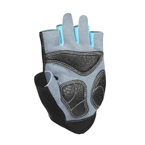 Gants de cyclisme mi-doigts respirants en polyester pour homme, avec bordure rouge, fermeture à lacets, design antidérapant et impression numérique - Product Image 3