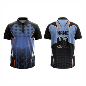 Camiseta de Cricket Estampada de Alta Calidad, Logotipo Personalizado al por Mayor, Transpirable, 100% Poliéster, Secado Rápido, Antibacteriana, para Equipos Universitarios - Product Image 1