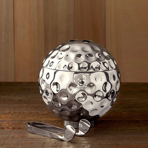 Silver Golf Ball Incense Burner, Luxury Metal Aromatherapy Censer With Matching Tongs For Hotels, Home Decor And Gifts - Product Image 1