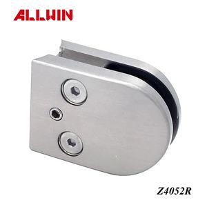 Abrazadera de Vidrio en Forma de D con Base Plana de Zinc de 45x63 mm, Clip para Barandilla de Vidrio, Herraje para Pasamanos - Product Image 6
