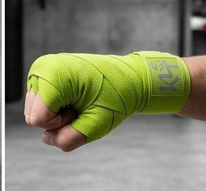 Bandes de maintien pour les mains en néoprène vert, soutien du poignet, fermeture magnétique réglable, protection professionnelle, usage intensif, boxe et fitness, unisexe - Product Image 4