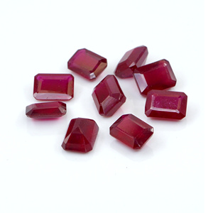 Rubis naturels de Bangkok, octogones calibrés 7x9mm, pierres précieuses de rubis naturelles facettées pour la fabrication de bijoux, prêtes à l'emploi - Product Image 3