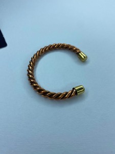 Handmade Brass <b>Copper</b> Gold Plated Vintage Cuff <b>Bracelet</b> Manufacturer India Custom Wholesale Jewelry Factory for Wedding Occasion - Product Image 4