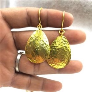 ต่างหูทองเหลืองชุบทอง18K ต่างหูทองเหลืองชุบทอง - Product Image 6