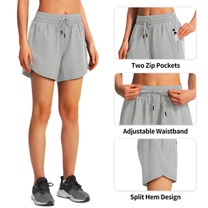 Shorts pour femmes, taille haute, respirants, à séchage rapide, vêtements de sport pour la gym, le yoga, le cyclisme, l'entraînement, shorts de course pour femmes - Product Image 5