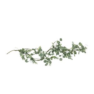 Guirlande de feuilles d'eucalyptus de 1,5 m pour décoration de Noël intérieure et extérieure, pour portail de jardin, porte d'entrée, mur de maison, fenêtre et escalier - Product Image 3
