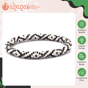 Nepal Origin Supplier Selling High Grade Multi Colors Handmade Trendy Crochet New Design Women's Glass <b>Beads</b> Bracelet - Product Image 2