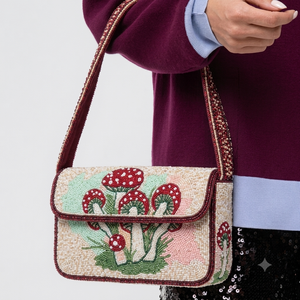 Bolso elegante hecho a mano con bordado de cuentas, ideal para regalo, bolso de mano, bandolera, bolso tote, bolso de noche estilo boho. - Product Image 1