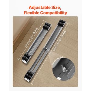 Carrelli per Elettrodomestici Resistenti con Capacità di Carico di 150 kg, Base Regolabile per Lavatrice, Asciugatrice e Altri Elettrodomestici - Product Image 5