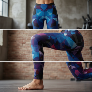 Leggings de sport pour femmes sur mesure en polyester, moulants et compressifs, pour la gym, le fitness, l'entraînement, et les tenues de soirée tendance - Product Image 4