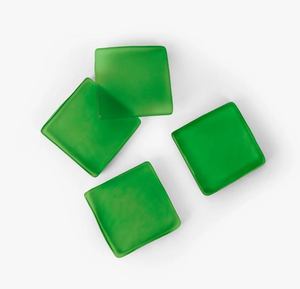 Posavasos Modernos de Resina Ovalados Verdes, Antideslizantes, para Decoración de Mesa, 6 mm de Grosor - Product Image 6