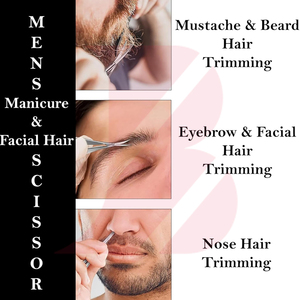 Tijeras de Acero Inoxidable de Alta Calidad para Cejas y Vello Facial, Corte Suave y Fácil, Antioxidantes, Servicio OEM/ODM - Product Image 5