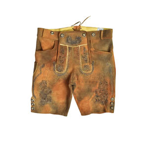 Auténticos pantalones cortos Lederhosen de piel de cabra Mountain Heritage, hechos a mano, estilo tradicional alemán. - Product Image 3