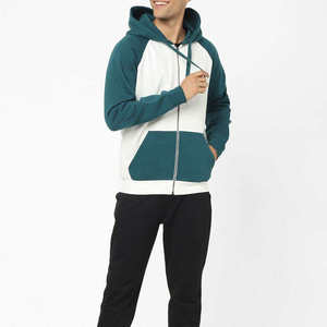 Sweat à capuche 100% coton épais et lourd, en tissu French Terry, de haute qualité, uni, surdimensionné, style streetwear, avec fermeture éclair. - Product Image 4