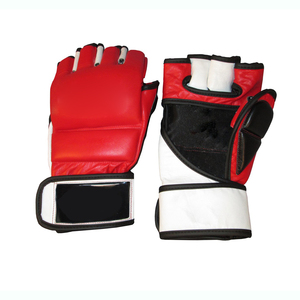 Guantes de MMA de medio dedo personalizados fabricados en fábrica, guantes de MMA de cuero para saco de boxeo, a la venta en línea - Product Image 2
