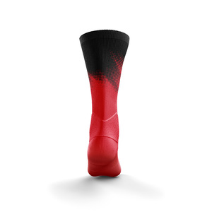 LUUK Crew Athletic <b>Socks</b> Red <b>Black</b> Dot Pattern Knitted Breathable Running <b>Socks</b> for Adults Summer Sport Wear - Product Image 3