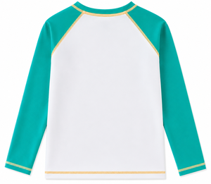 Kids <b>Boys</b> Anti-UV UPF50+ Swim Shirt Full Sleeve Rash Guard Quick Dry Soft Stretch Breathable Lightweight Beachwear Clothing - Product Image 2