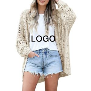 Suéter de Punto con Logotipo Bordado para Mujer, a la Moda para el Invierno 2023, de Alta Calidad, Informal, Nuevo, Sudadera con Capucha, la Mejor Exportación - Product Image 2