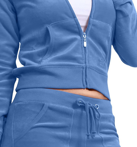 Conjunto Deportivo Informal para Mujer, Corte Ajustado, 100% Algodón, Sudadera con Capucha y Pantalones Deportivos, Tallas Grandes, Diseño de Invierno, OEM - Product Image 5