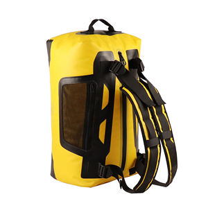 Bolsa Deportiva Unisex de Nailon Amarillo con Correa Ajustable, 30-40L, Cierre de Cremallera, Resistente al Agua, Estilo Casual - Product Image 4