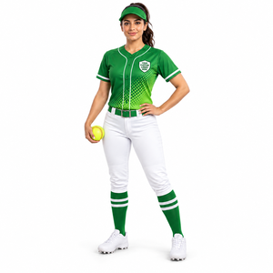 Conjunto de Uniforme de Softbol Personalizado con Camiseta y Pantalones Sublimados para Mujeres y Niñas, para Prácticas y Torneos, Ropa Deportiva B2B - Product Image 2