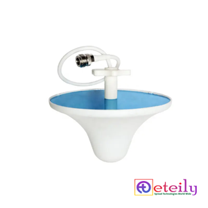 เสาอากาศติดเพดานคุณภาพสูงแบบโพลาไรเซชันแนวตั้ง 2.4GHz 4dBi พร้อมสายเคเบิลสีขาว RG58 (ยาว 3 เมตร) หัวต่อแบบ N Female ผลิตในอินเดีย - Product Image 1