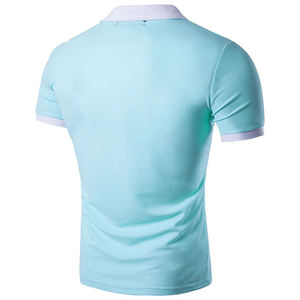 เสื้อเชิ้ตแขนสั้นผู้ชายสีพื้น ผ้าโพลีเอสเตอร์/คอตตอน ระบายอากาศได้ดี สไตล์ลำลอง ธุรกิจ แฟชั่นทันสมัย สำหรับใส่ไปทำงานหรือใส่เที่ยว - Product Image 5