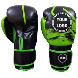 Guantes de Boxeo para Gimnasio con Logotipo Personalizado |   Cuero Premium Blanco y Azul |   Guantes de Entrenamiento de Sparring al Por Mayor |   MMA Kickboxing Muay Thai - Product Image 1