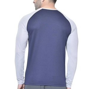 Camiseta Básica para Hombre, Superventas, Transpirable, de Malla de Poliéster, Manga Raglán, Cuello Redondo Clásico, OEM, ODM, Marca Privada - Product Image 5