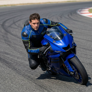 Men's <b>Biker</b> Leather <b>Jacket</b> – Custom Motorcycle Racing Motorbike Auto Racing Wear Online Sale - Product Image 3