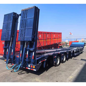 Remolque de Plataforma Baja con Rampa Hidráulica de Alta Resistencia para Transporte de Excavadoras y Cargadoras, Precio Mayorista - Product Image 4