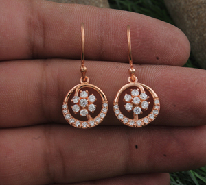 Rose Gold Plated 925 Sterling <b>Silver</b> CZ <b>Stud</b> Earrings Sparkling Cubic Zirconia Heart Shape <b>Studs</b> Fashion Jewelry Wholesale - Product Image 2