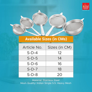 New Arrival Food-Grade SS D Soup and Juice <b>Strainer</b> Stainless Steel Fine Mesh <b>Strainers</b> for Home Kitchen - Product Image 5