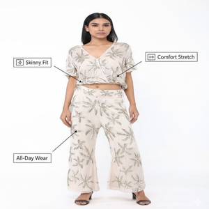 Tenue tendance pour femmes en deux pièces |   Ensemble haut et bas assorti de haute qualité pour un style décontracté, les voyages et le quotidien - Product Image 3