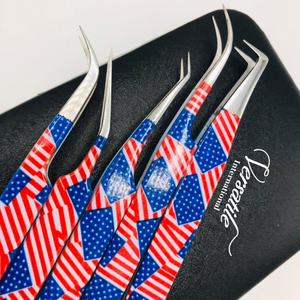 แหนบต่อขนตาแบบปลายแหลมเคลือบด้วยกระดาษแหนบต่อขนตาแบบคงทนทำจากสเตนเลสแบบญี่ปุ่นโลโก้ตามสั่ง - Product Image 2