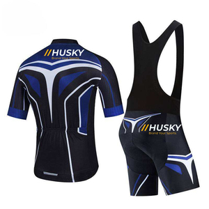 Jersey de Ciclismo Personalizado Azul de Manga Corta, Ecológico, 100% Poliéster, Unisex, Alta Elasticidad, Logotipo Frontal - Product Image 5
